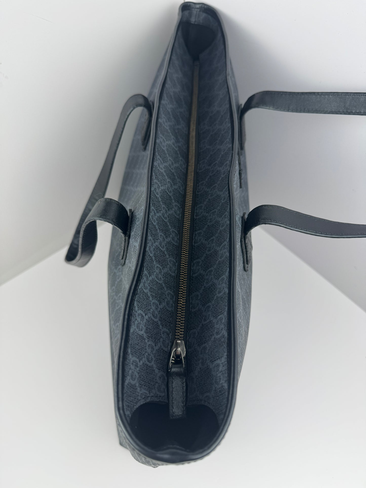 Gucci Large Tote GG Supreme Coated Canvas Black