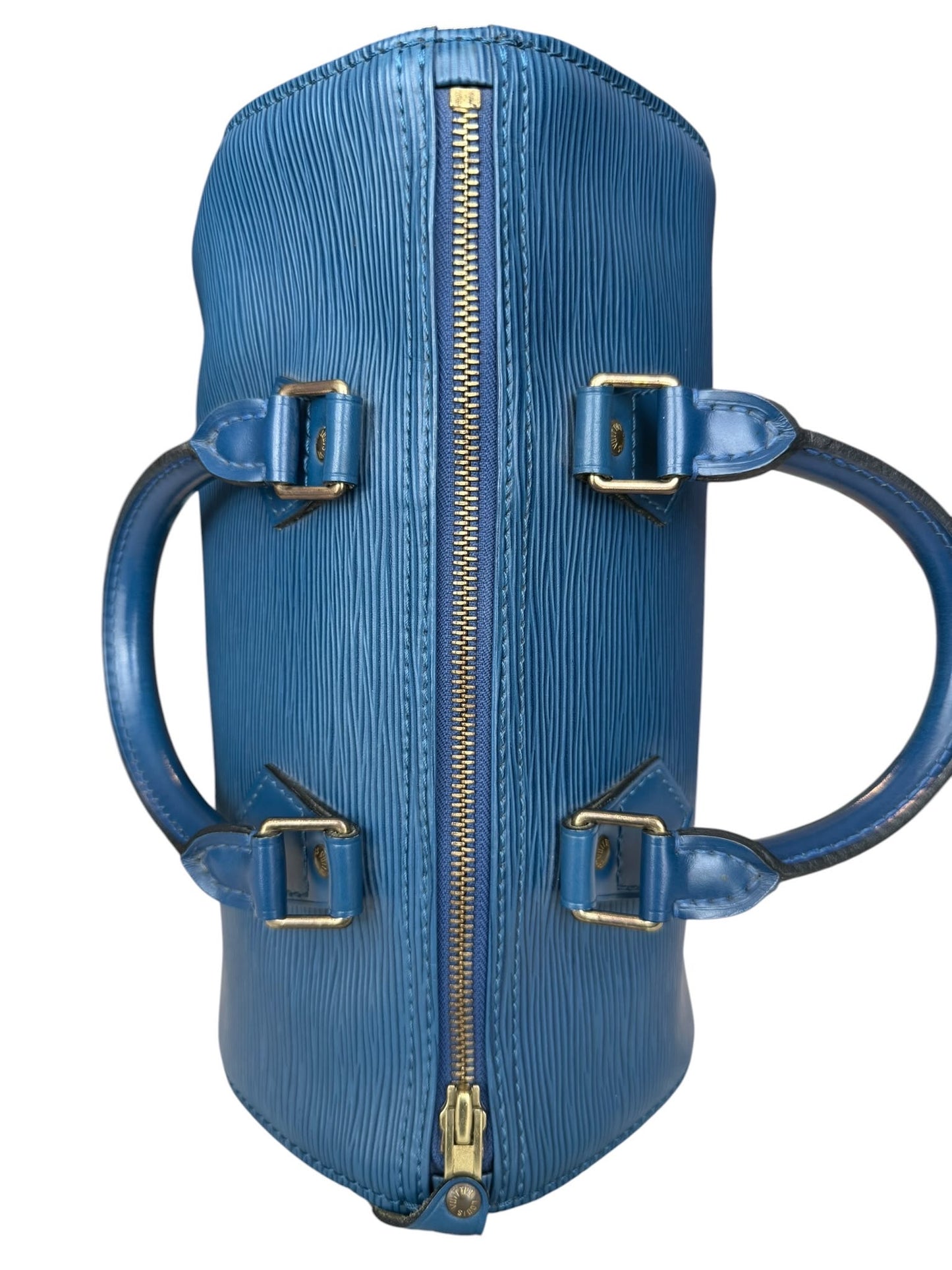 LV07👜 Louis vuitton Speedy 25 Epi Blue (VI1924)