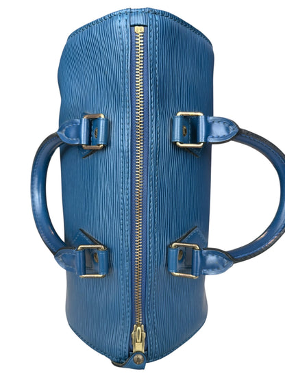 LV07👜 Louis vuitton Speedy 25 Epi Blue (VI1924)