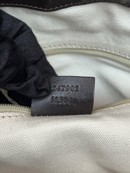 GUCCI Sukey Crossbody GG Canvas Brown