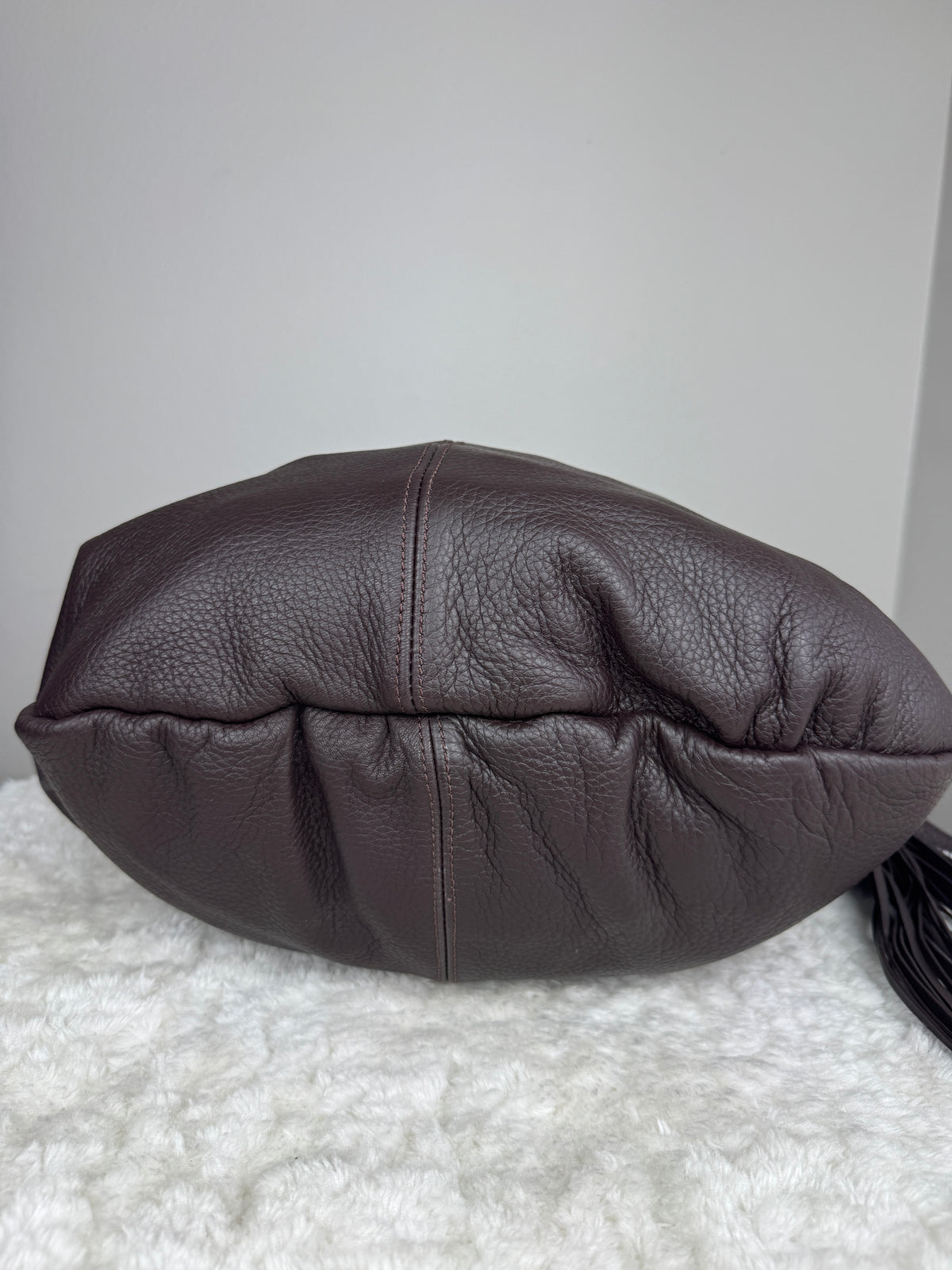GUCCI bamboo hobo leather brown