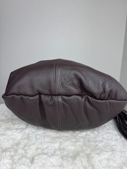 GUCCI bamboo hobo leather brown
