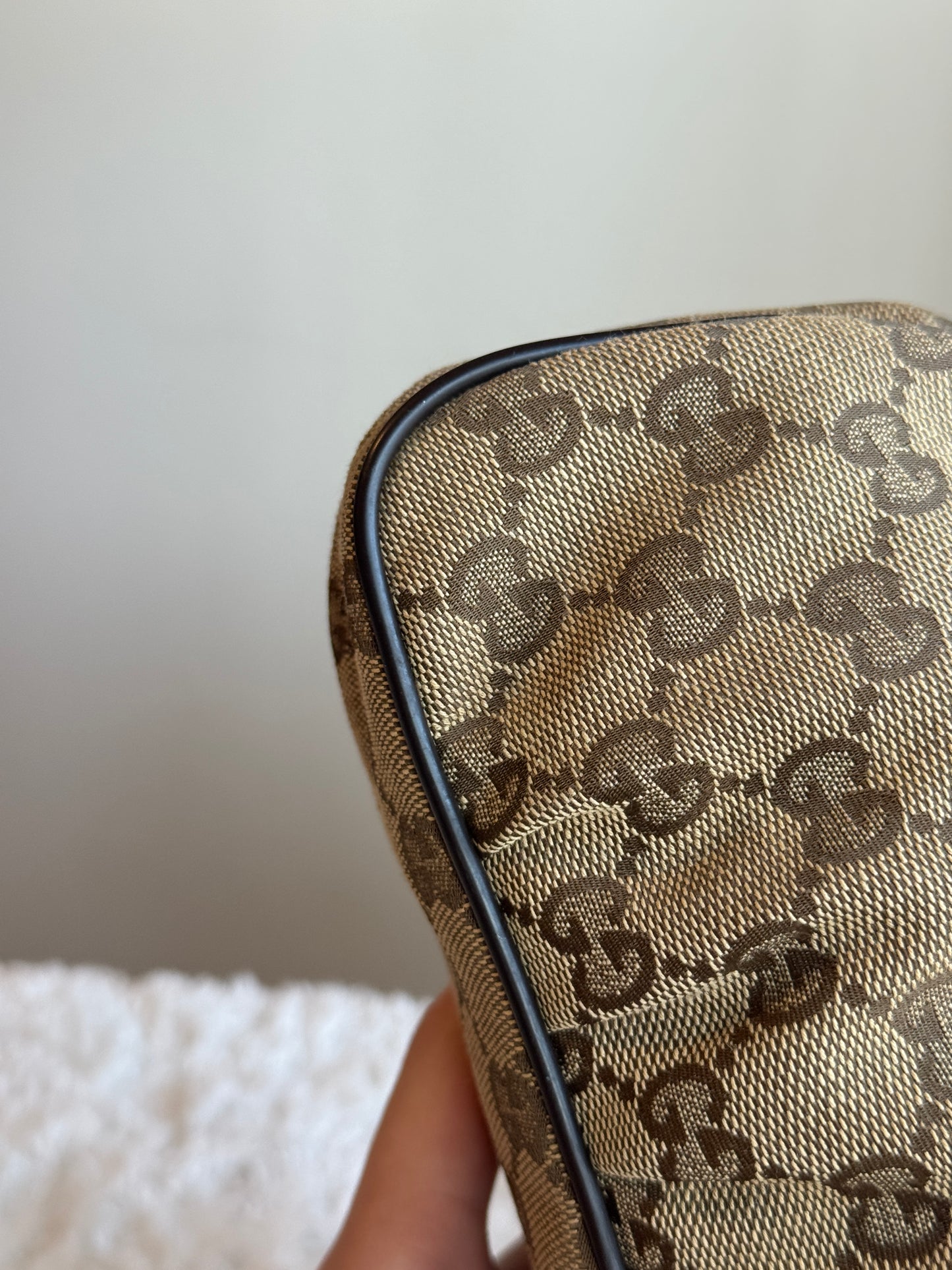GUCCI Lovely Heart GG Canvas Brown