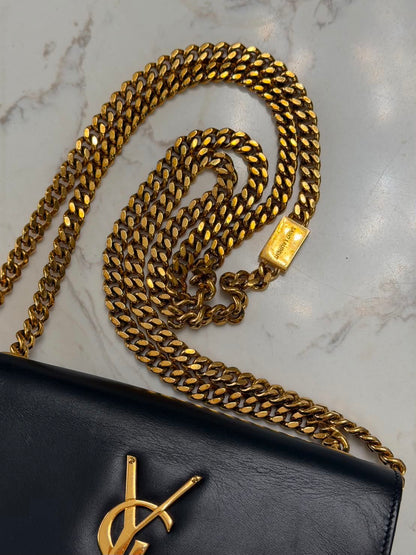 Saint Laurent Kate Small Tassel Leather Black