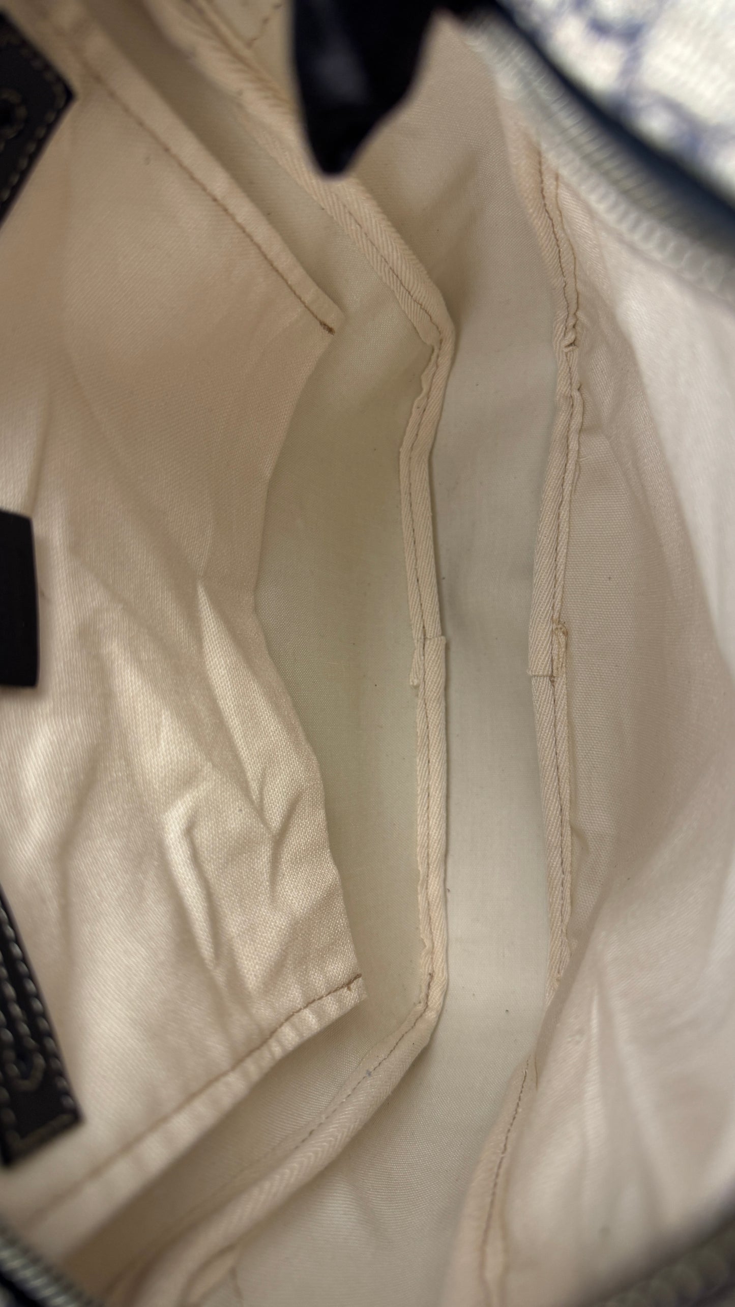 Gucci Front Zip Messenger Navy