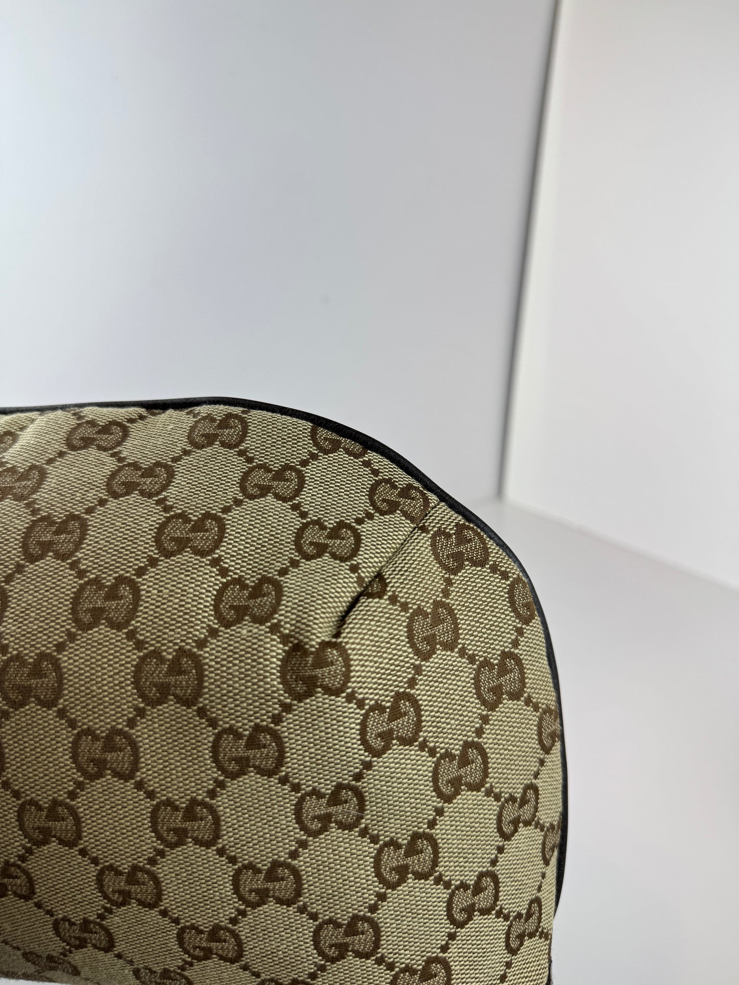Gucci Web Halfmoon Crossbody GG Canvas