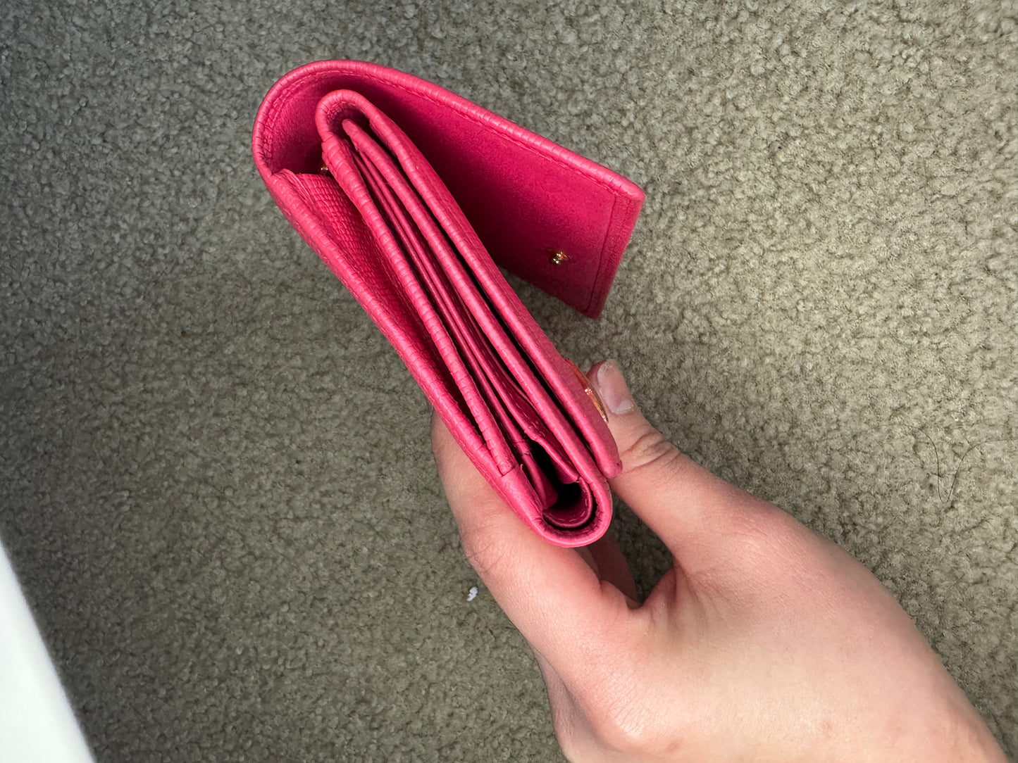 Mcm Wallet Trifold Pink