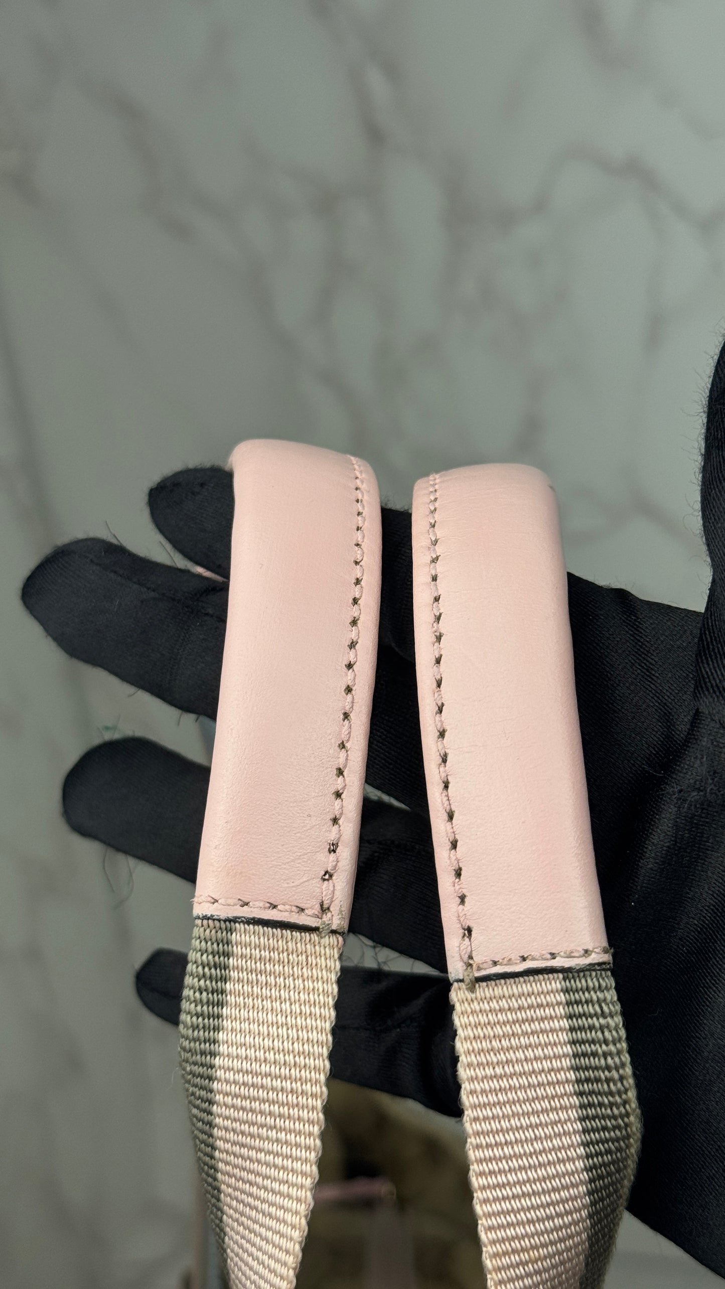 Gucci Web Tote Pink&Blue GG Canvas