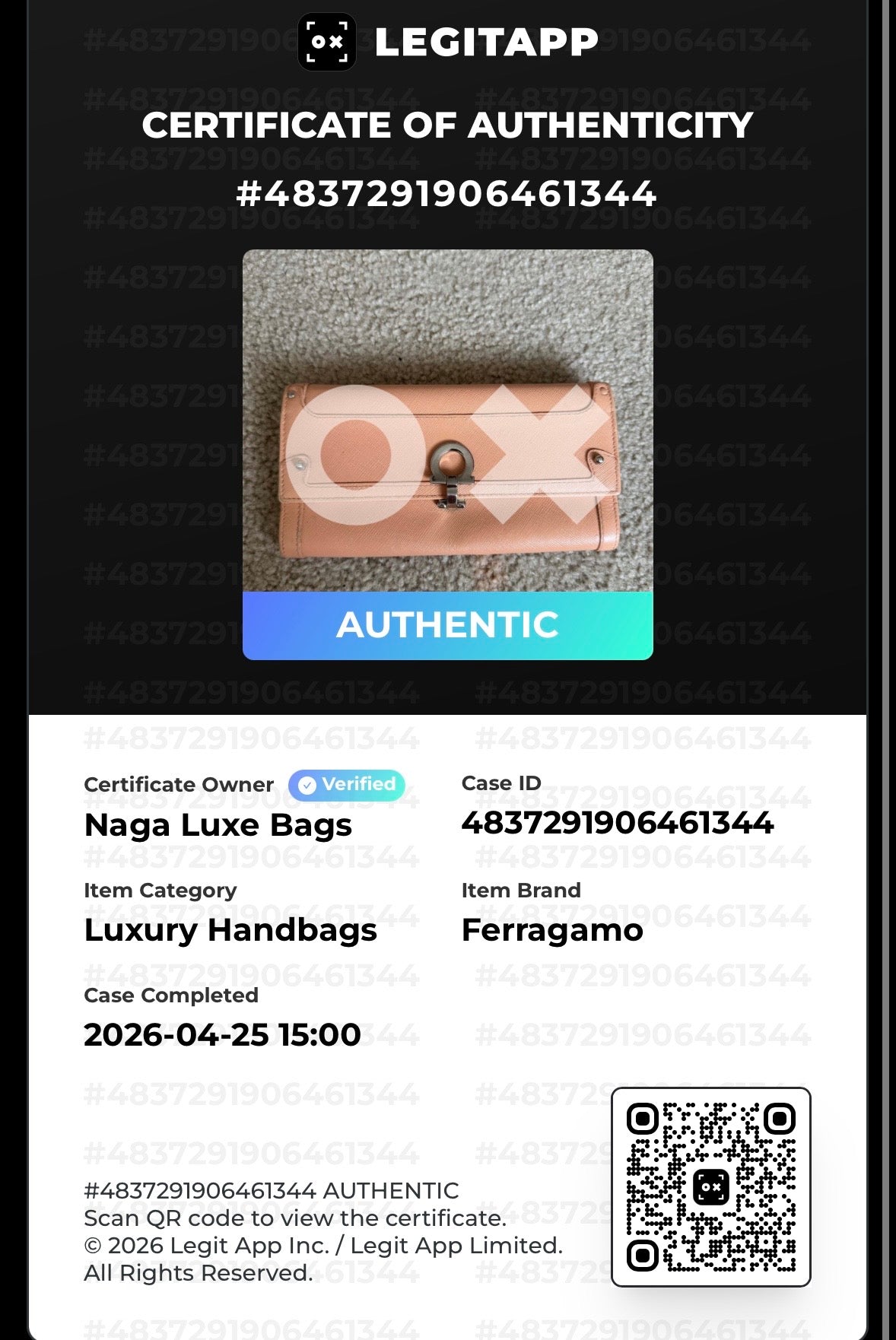 Ferragamo Gamcini long saffiano