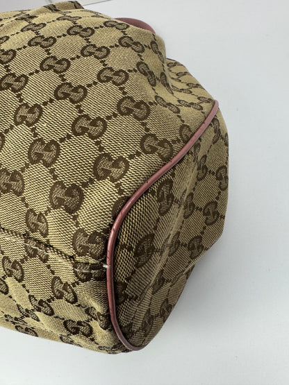 Gucci Sukey Hobo Shoulder GG Canvas Pink