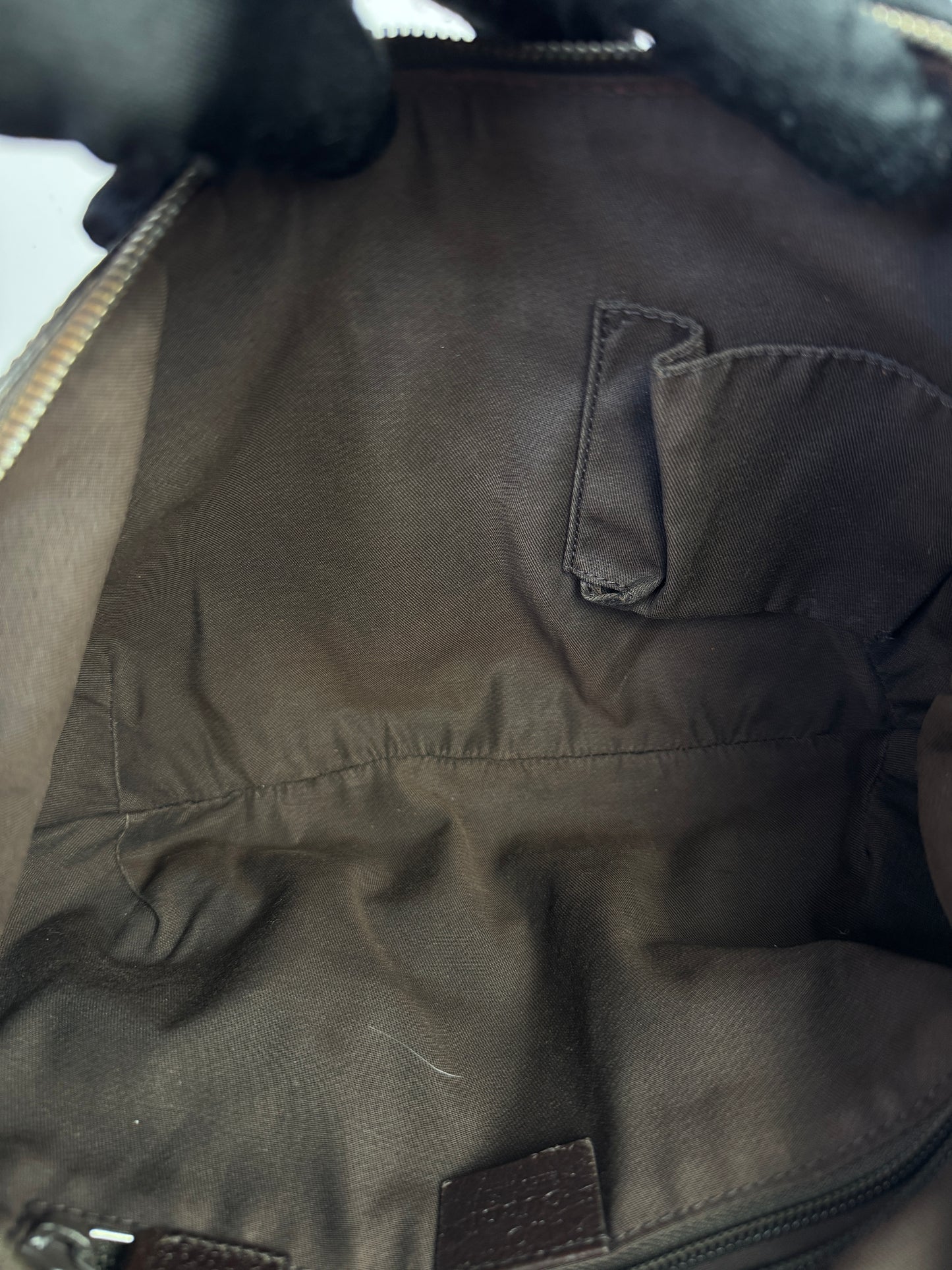 GUCCI Web Halfmoon GG Canvas