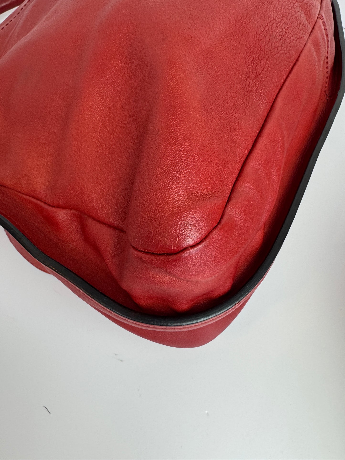 Chloé Margaret Leather handbag with strap Red