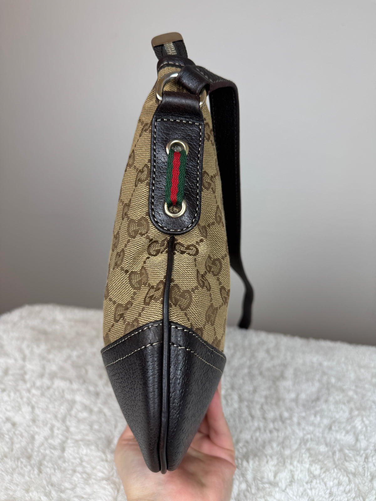 Gucci Web Bow mayfair Crossbody GG canvas