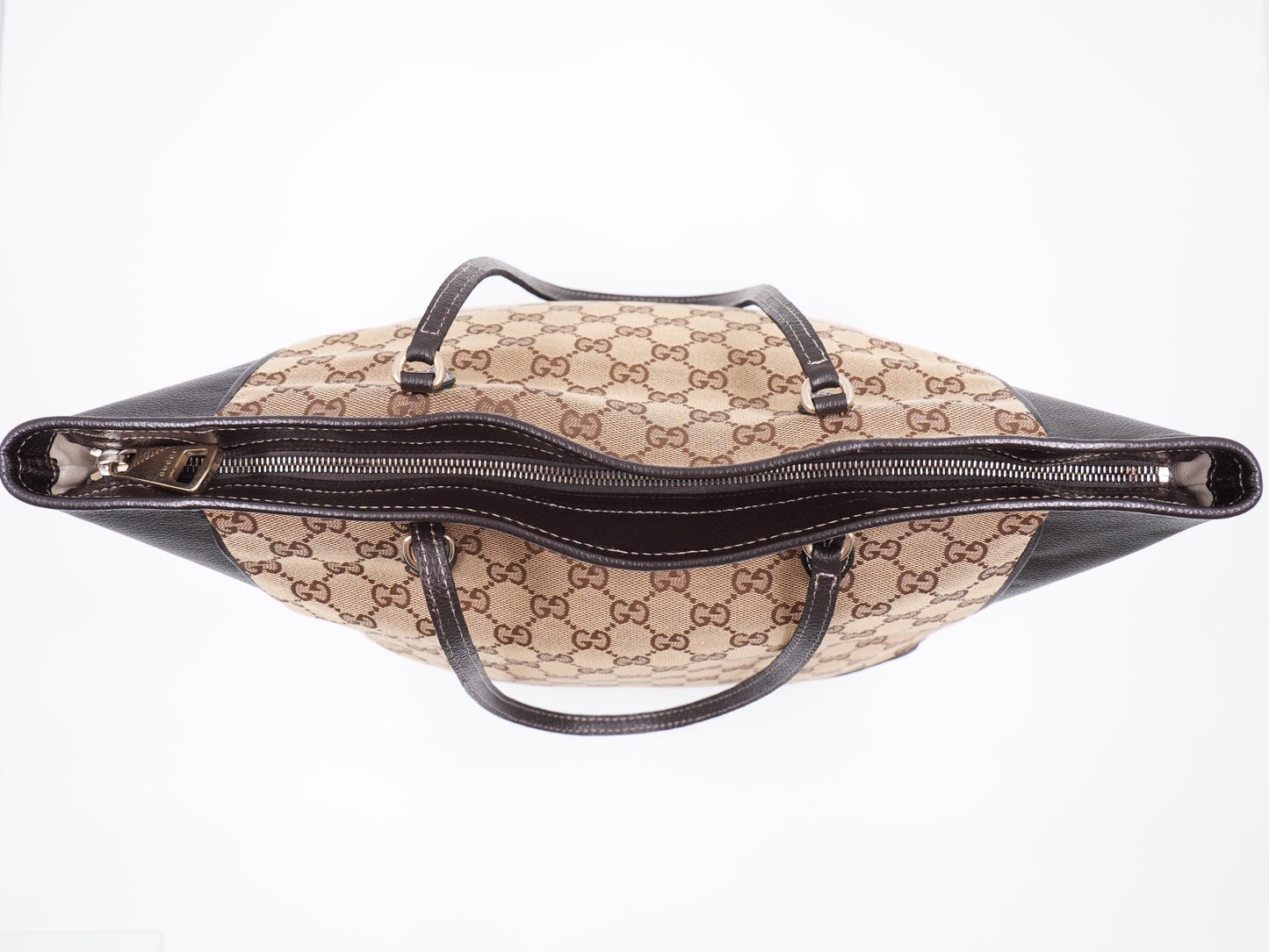 GUCCI GG Canvas and leather "Bree" Tote bag (Vintage)