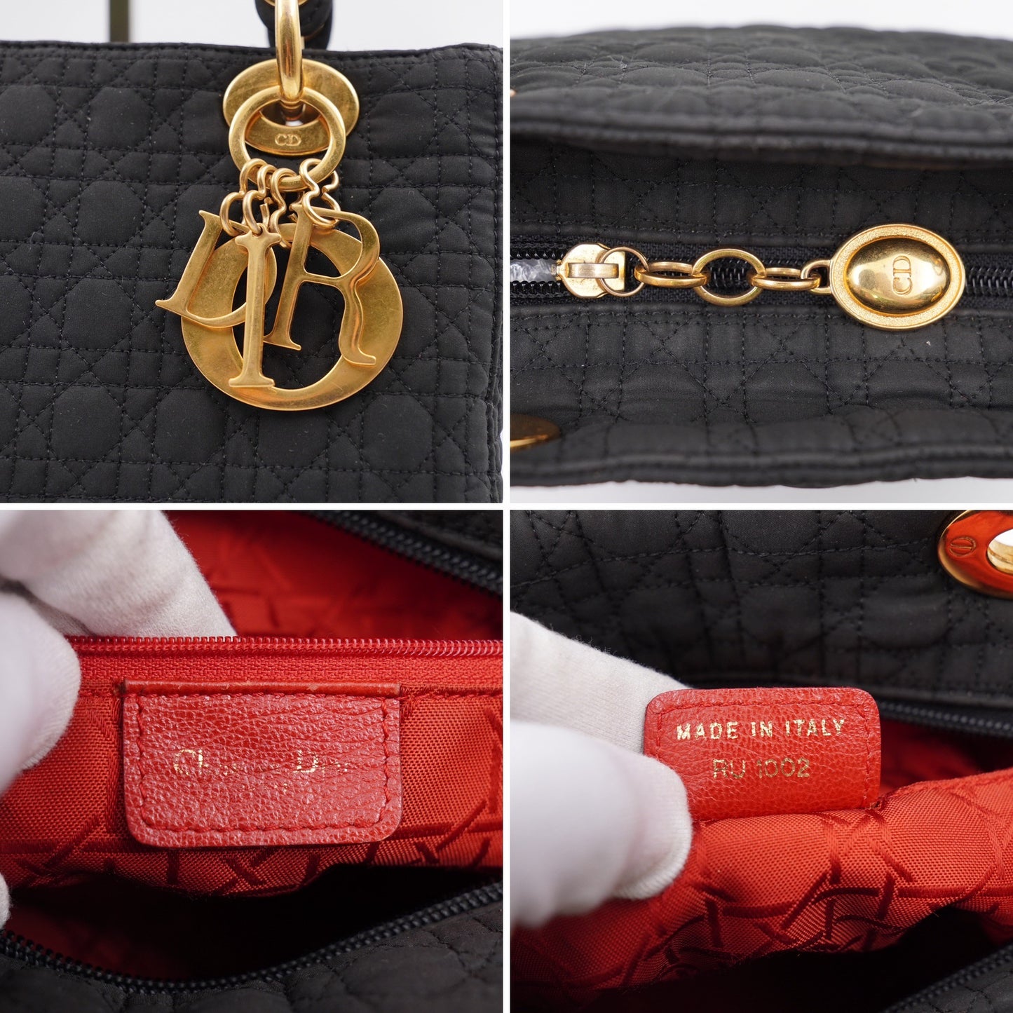 Christian Dior Lady Dior Cannage Nylon (Vintage)