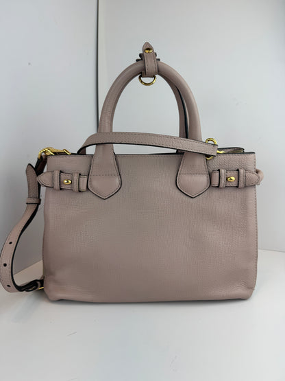 Burberry Banner House Check Leather Pink Nude