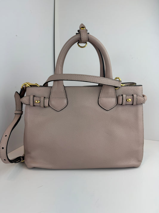 Burberry Banner House Check Leather Pink Nude