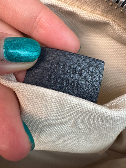 Gucci Soho Disco Camera bag in Navy leather Crossbody