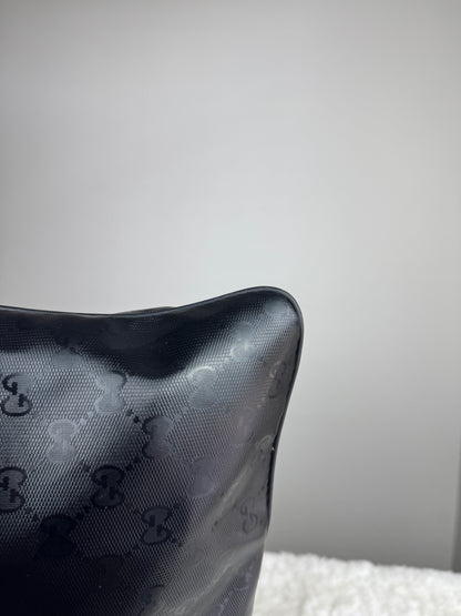 GUCCI Web Flat 500 Messenger GG Imprime Medium Black