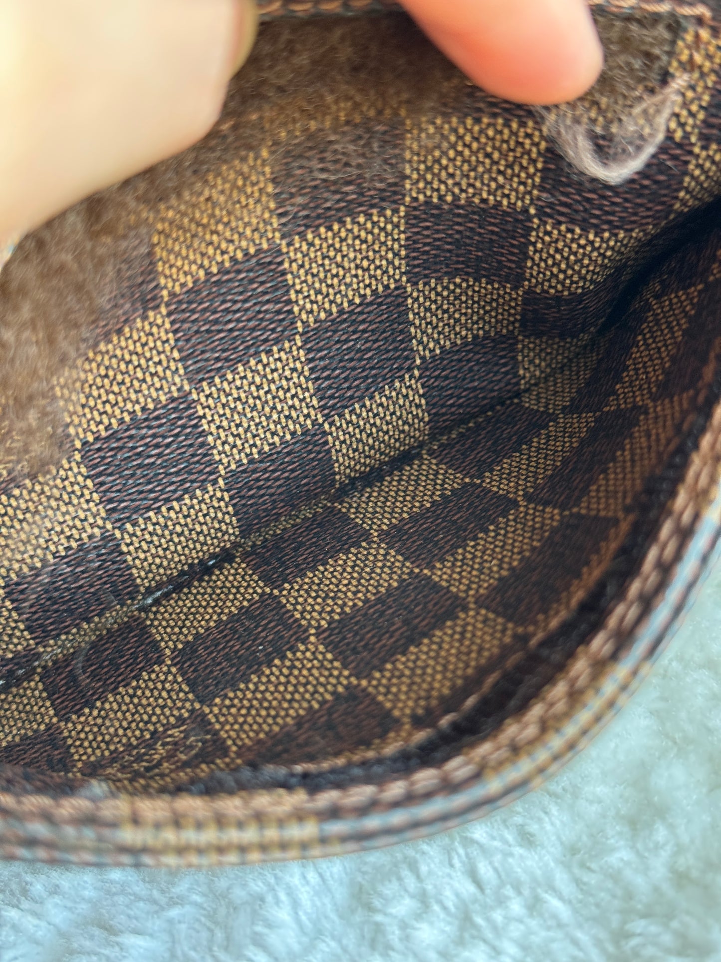 LOUIS VUITTON Damier Ebene Geronimos Sling bag