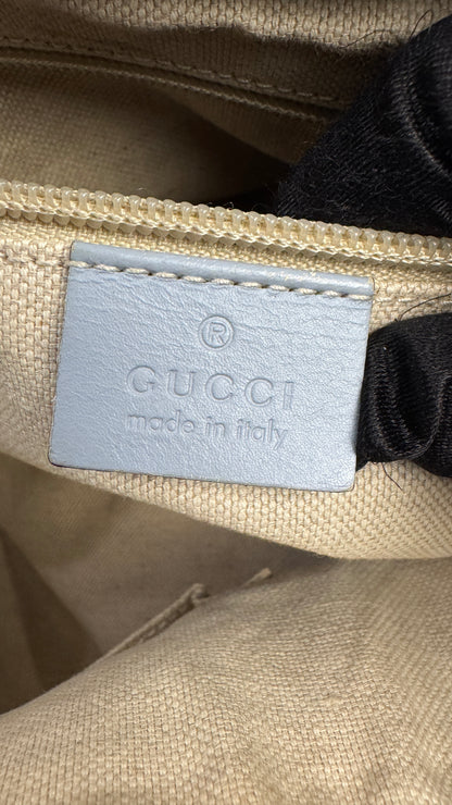 Gucci Tote With Strap GG Canvas light Blue