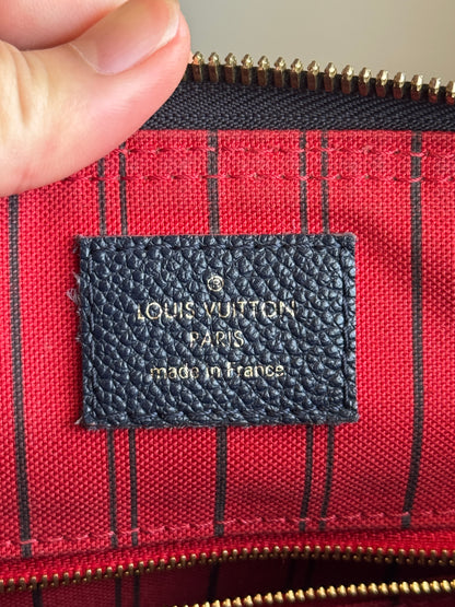LOUIS VUITTON speedy25 Bandoulière Monogram Empreine  Leather Navy