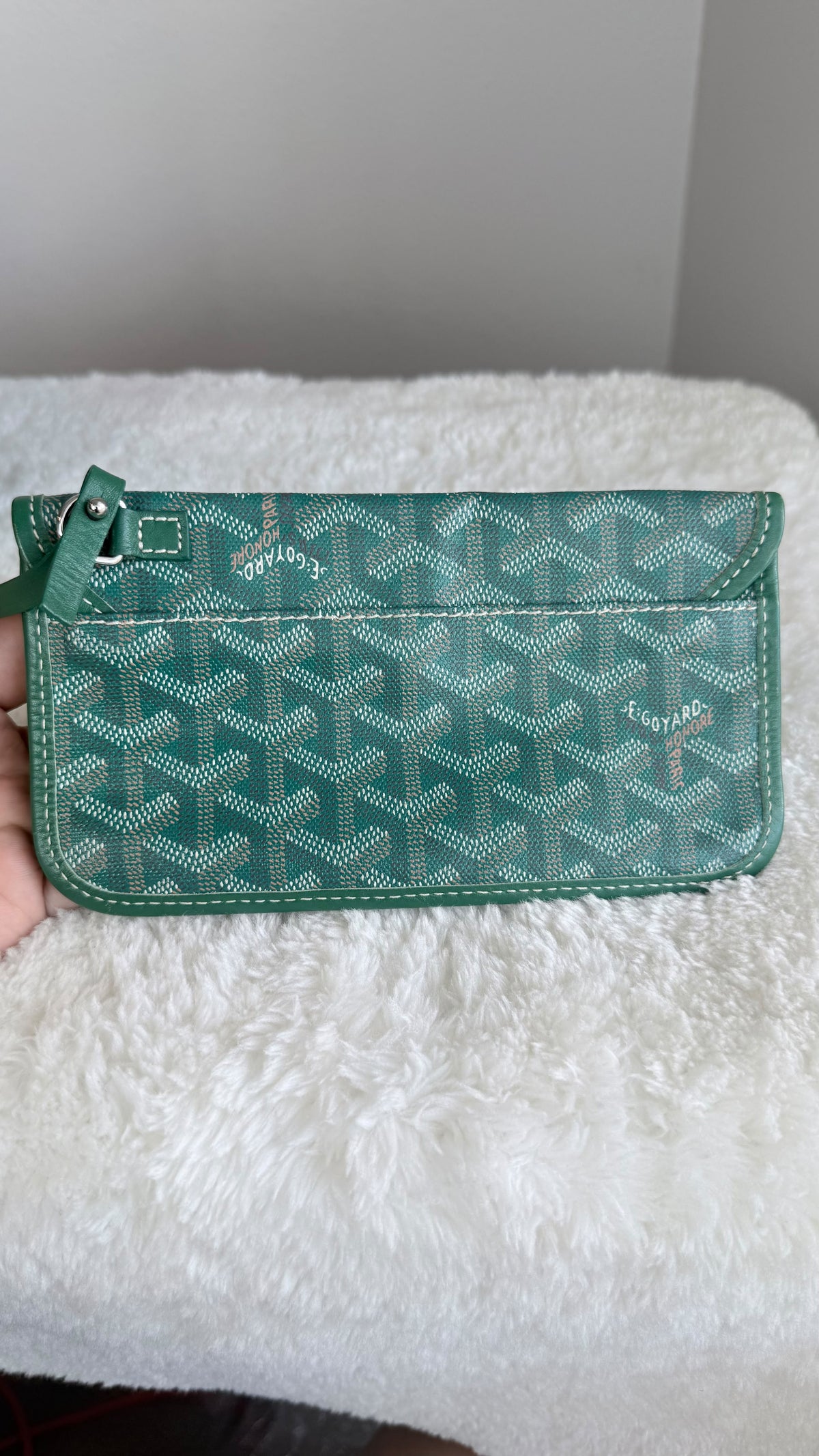 GOYARD Saint Louis Tote Coated Canvas PM Green