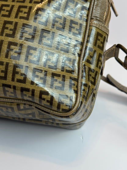 FENDI Vintage Zucchino Crystal Canvas FF Crossbody