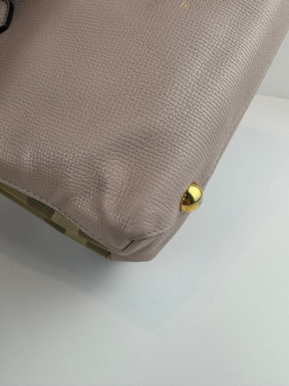 Burberry Banner House Check Leather Pink Nude