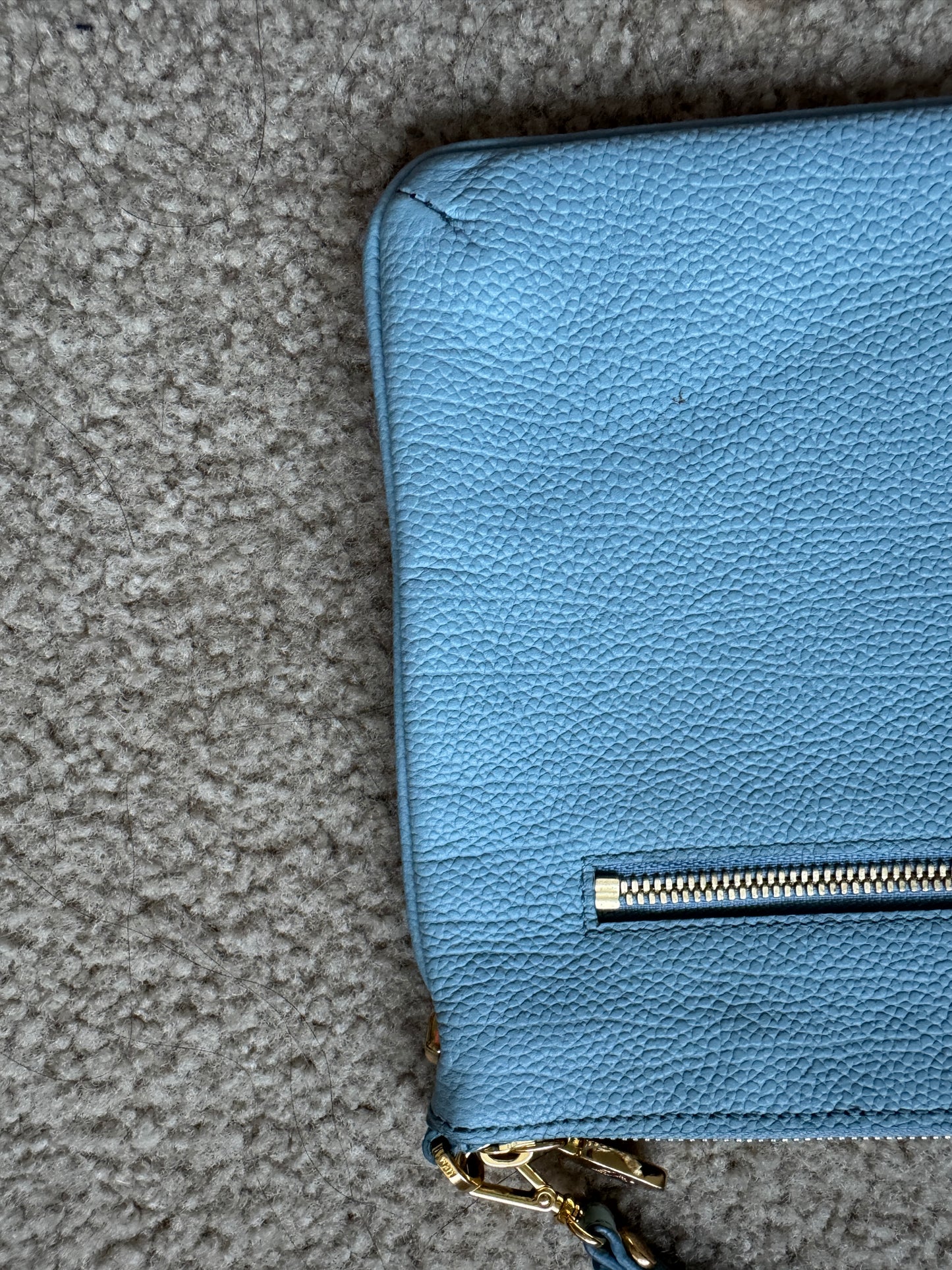Mcm clutch leather Blue
