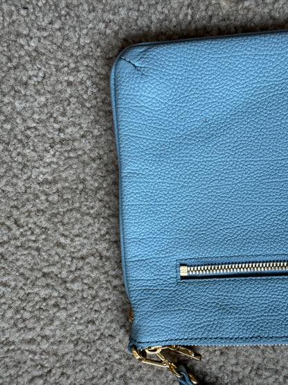 Mcm clutch leather Blue