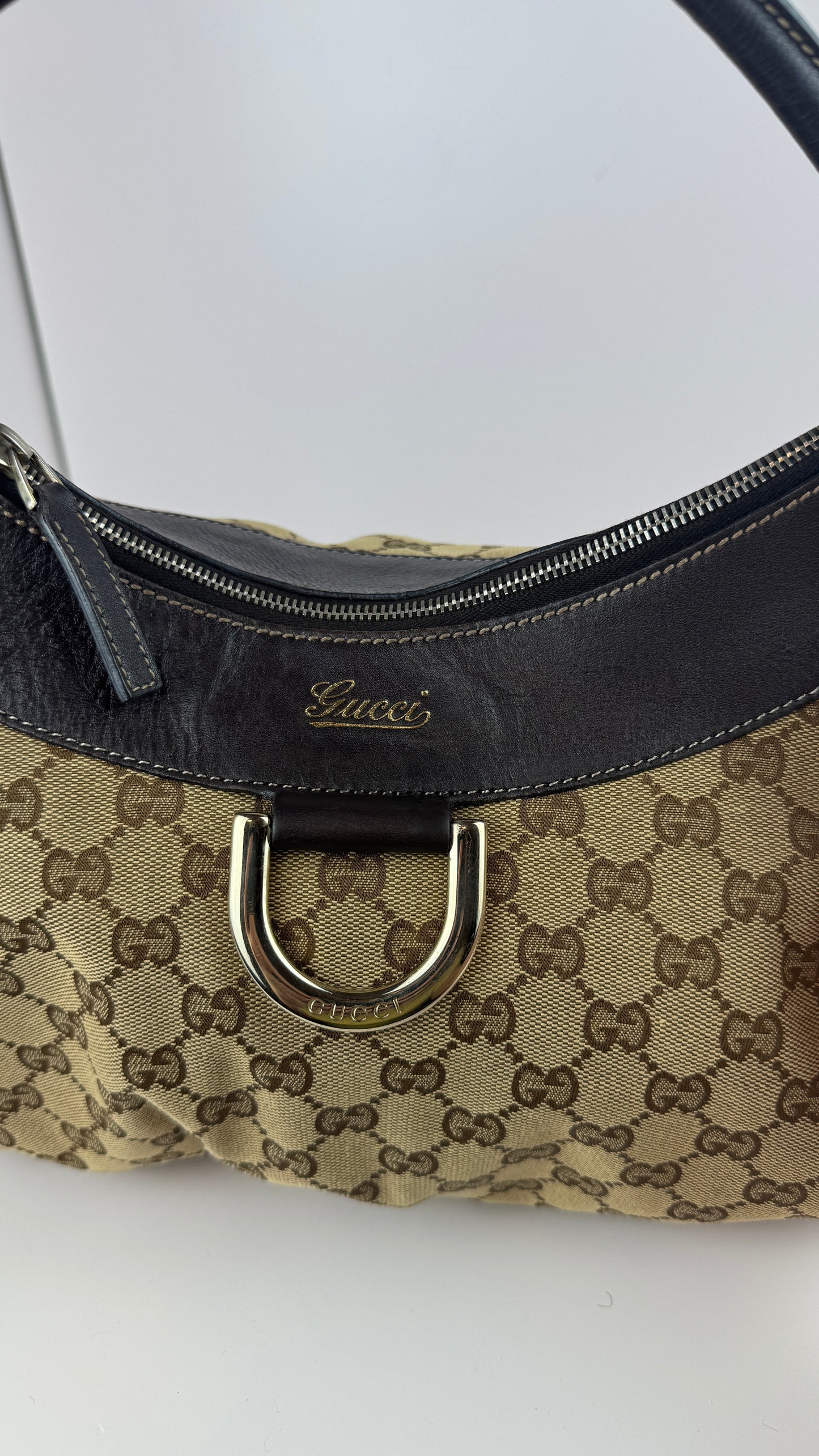 Gucci D-Ring Hobo GG Canvas