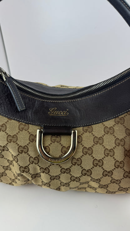 Gucci D-Ring Hobo GG Canvas