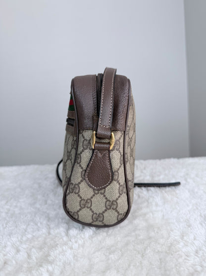 GUCCI GG Supreme Ophidia Coated Canvas Crossbody