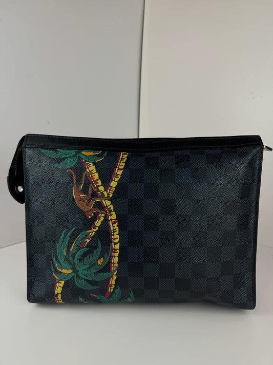 LOUIS VUITTON Damier Cobalt Jungle Pochette  Voyage MM