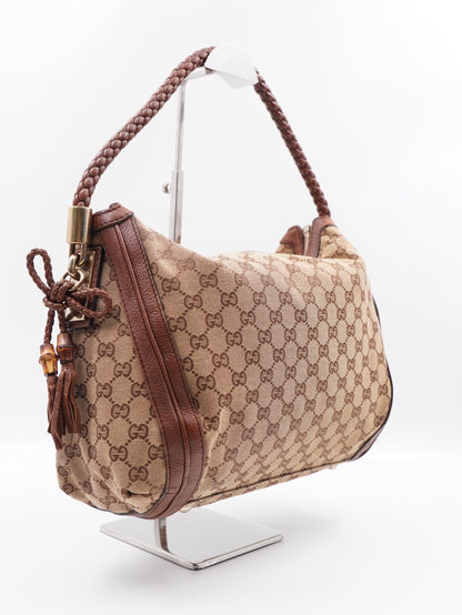 Gucci Bella Hobo GG Canvas Brown