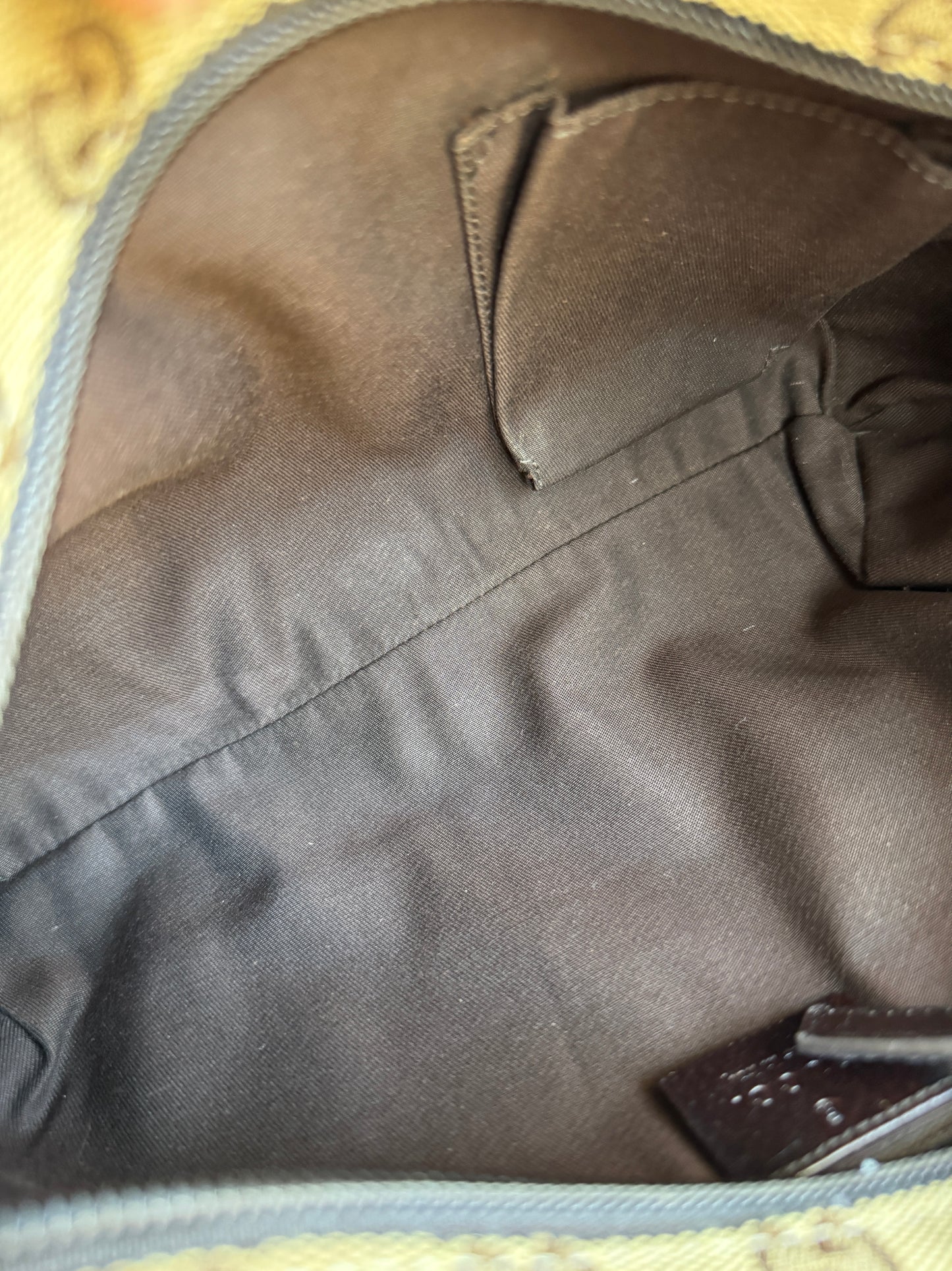 GUCCI Web Strap Camera GG Canvas Brown