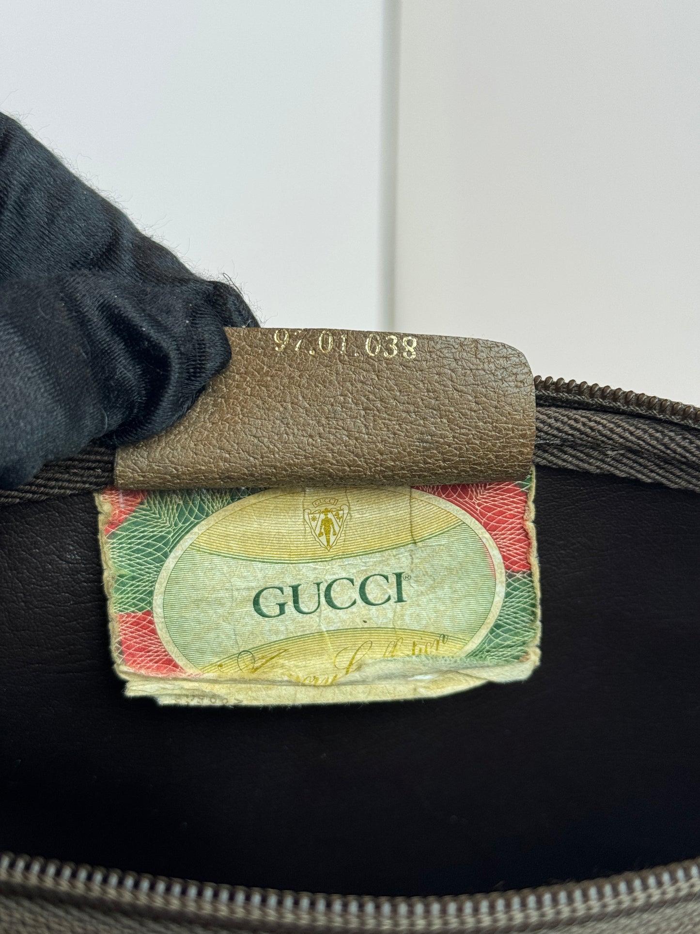 GUCCI Vintage Crossbody GG Coated Canvas