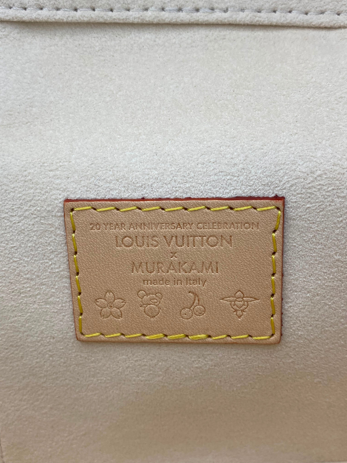 Louis Vuitton x Takashi Murakami Multicolor Monogram Vanity Chain pouch