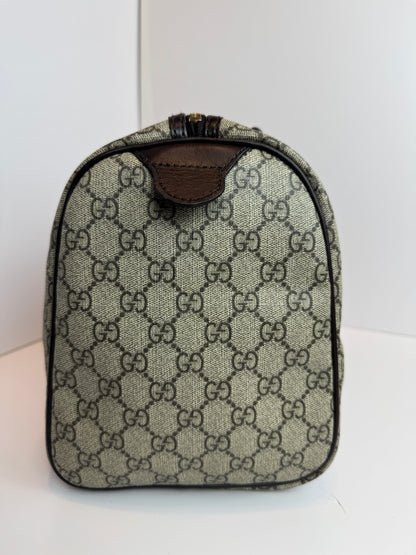 GUCCI Joy Boston GG Coated Canvas Brown