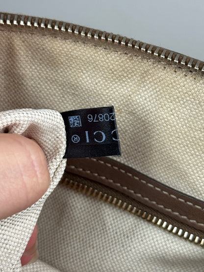 GUCCI Nice Dome GG Supreme Coated canvas Brown