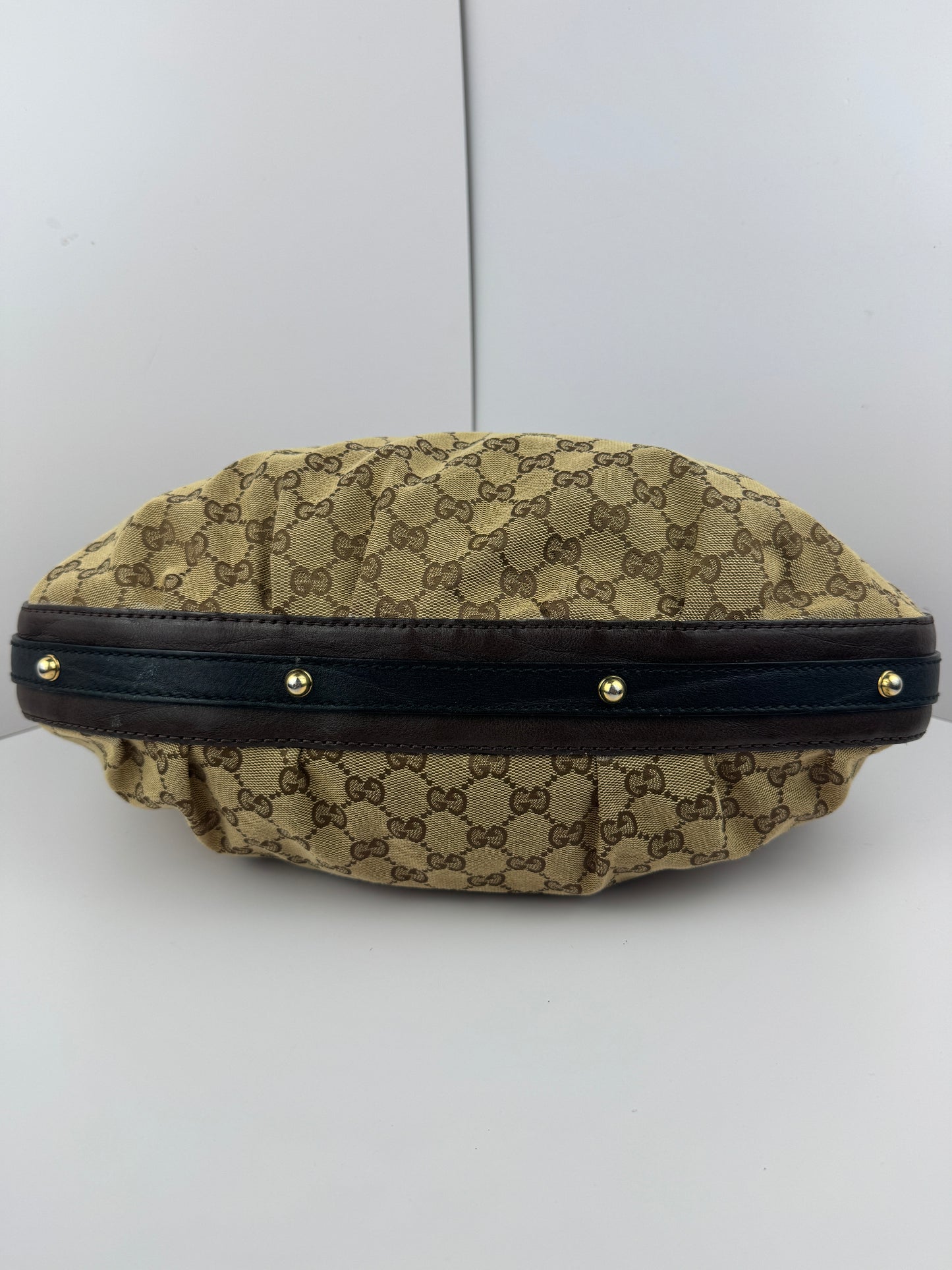 Gucci Hobo GG Interlocking Canvas Brown