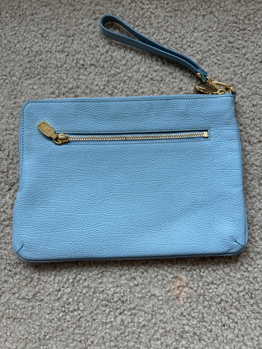 Mcm clutch leather Blue