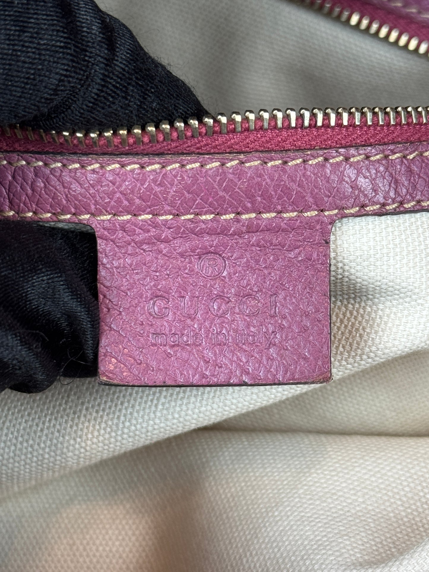 GUCCI Bree Convertible Top Handle GG Canvas Pink