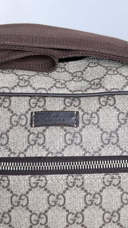 GUCCI Front Zip Camera GG Coated Canvas Large