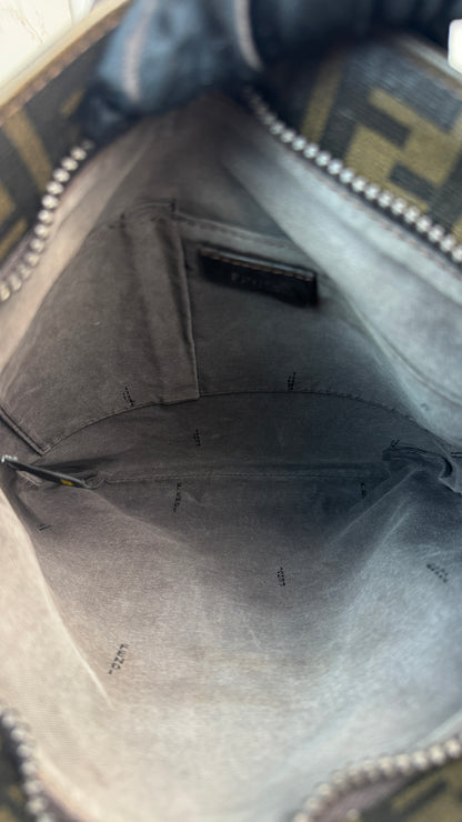 Fendi Zucca Canvas Crossbody Brown