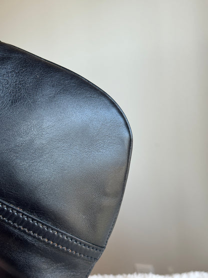 GUCCI Reins Hobo Leather Black