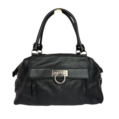 Salvatore Ferragamo Noah Gancio Lock Leather Shoulder bag