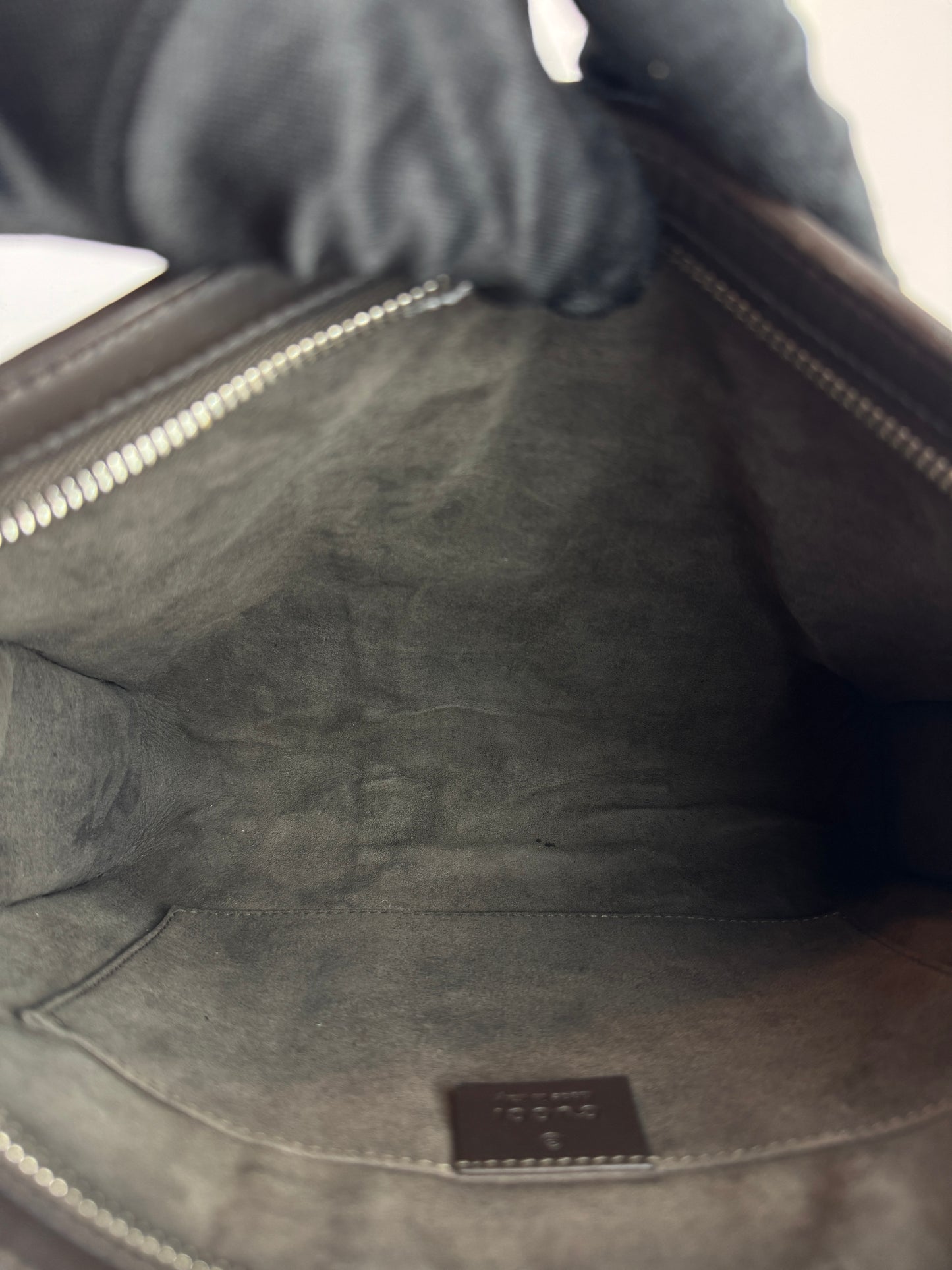 Gucci Web Clutch GG Supreme Coated Canvas
