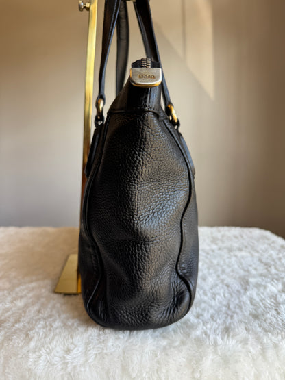 GUCCI Soho Zip Tote Leather Small Black